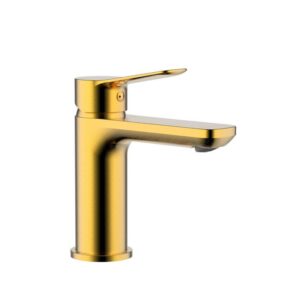 RHIO monomando lavabo oro PVD